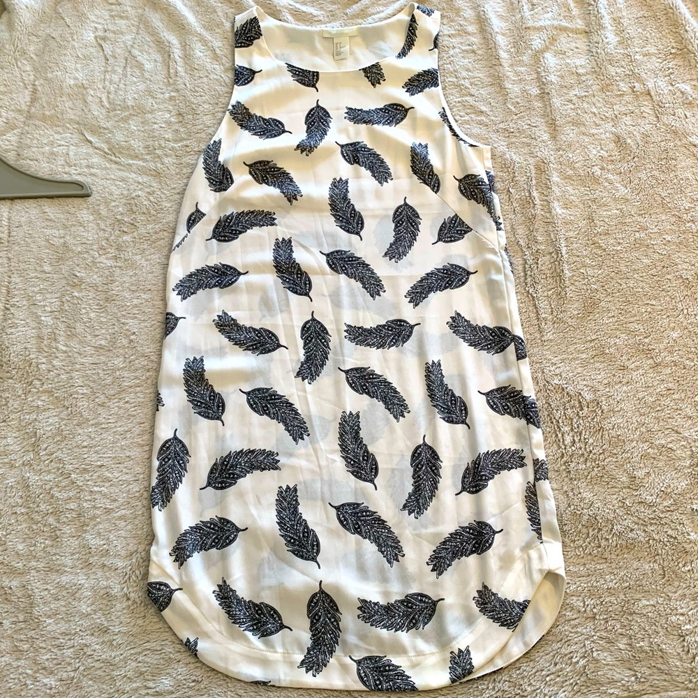 H&M semi sheer chiffon mini dress 2